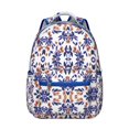 thumbnail image 1 of Boho Floral Print Students Backpack Durable and Adjustable School Bag with Artistic Sunflower and Daisy Pattern, Perfect for Student and Student, School and Travel, 1 of 6