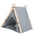 thumbnail image 3 of Multifunctional Pet Cat Dog House, Detachable And Washable, Ventilation Design, Easy To Clean, Wood And Cloth, Fashionable Appearance, For Home Use, 3 of 8