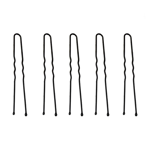 CTIRCHIU 100 Pcs Black U Shaped Hair Pins for Decoration Thick Metal NonSlip Design Suitable for All Hair Styles