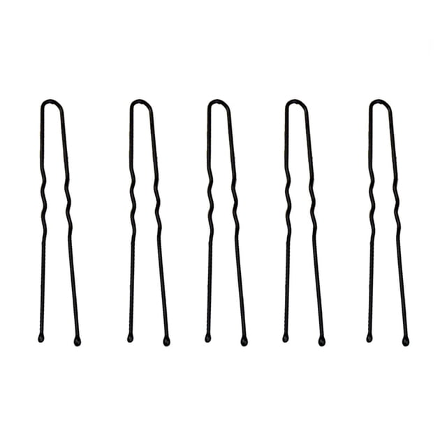 BESTYASH 100Ud Pasadores En U De Metal Negro Con Ondulado Para Peinados Y Sin Daño