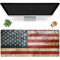 thumbnail image 6 of Retro Flag of United States Large Mouse Pad Extended Gaming Mouse Pad Waterproof Desk Mat with Stitched Edge,Non Slip Base Keyboard Mouse pad for Home Office 35.4" X 15.7", 6 of 6
