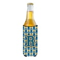 thumbnail image 2 of Carolines Treasures CJ1077-RMUK Letter R Football Blue and Gold Ultra Beverage Insulators for slim cans  Slim Can, 2 of 2