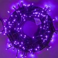 thumbnail image 3 of 300 luces LED para interior, 100 pies, impermeables, con 8 modos para Halloween, Acción de Gracias, Navidad, decoración de jardín, decoración interior y exterior (morado) Ormromra CJWUS-5973, 3 of 5