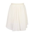 thumbnail image 2 of Little Girls Cream Irregular Chiffon Covered Knit Skirt 6, 2 of 2