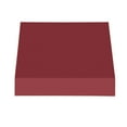 thumbnail image 3 of Awntech 4.38 Ft New Yorker Fixed Awning Canopy with Rigid Valance (52.5in x 16in x 30in), Burgundy, 3 of 4