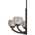 thumbnail image 4 of Woodbridge Lighting Mirage 5-Light Mercury Glass & Steel Chandelier in Bronze, 4 of 4