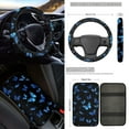 thumbnail image 3 of Jeiento Butterfly 17 Pcs Car Interior Sets, Car Seat Covers Full Set with Floor Mats Carpets Arm Rest Cover Seat Belt Cover Coaster, Universal Fits for Most Truck SUV Sedan Blue, 3 of 8