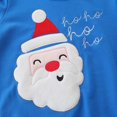 thumbnail image 5 of FEDPOP Toddler Boys Christmas Sweatshirts Cotton Crewneck Santa Embroidery Kids Tops 3T, 5 of 7