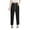 Black, variant on yillto Women Plus Size Pant Tapered Elastic Waist Drawstring Loose Pants Trousers with Pockets