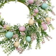 thumbnail image 5 of 1 Pcs Artificial Easter Egg Wreath For Front Door,18 Inch Easter Egg Wreath With Eggs And Mixed Twigs,Artificial Easter Wreaths Decor,Spring Wreath For Holiday And Home Decorations,(Yellow,18 in), 5 of 5
