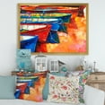 thumbnail image 3 of Boats During Warm Colored Sunset In The Harbor II 20 in x 12 in Framed Painting Canvas Art Print, by Designart, 3 of 4
