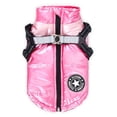 thumbnail image 4 of BadPiggies Waterproof Cold-proof Dog Coat Vest Reflective Pet Jacket Winter Warm Clothes for Small Medium Dogs (S, Pink), 4 of 9
