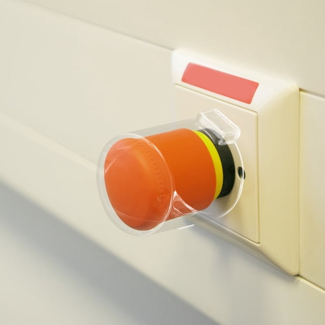 LOLIPPYY 4 Pcs Bouton Poussoir Start Stop pour Champs Techniques Matériau Pc Protection Sécurité