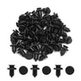 thumbnail image 2 of Unique Bargains 50pcs Black Plastic Rivets Fastener Mudguard Bumper Push Clips 10mm for Auto Car, 2 of 2