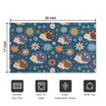 thumbnail image 5 of Cute Hedgehog Pattern with Pioneer Flower Door Rugs,Washable Non Slip Door Mats Indoor,Decorative Door Mats,Entry Mat Indoor for Entrance,Bedroom,Kitchen,Bathroom,17"x30", 5 of 6