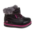 thumbnail image 2 of Beverly Hills Polo Club Toddler Girls Faux Fur Lace-Up Boots, Black, 2 of 7