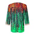 thumbnail image 5 of ICHUANYI Clearance Women's Fashion V-Neck Three Quarter 3/4Sleeve T Shirt AutumnBlouse Tops Sweatshirt ICHUANYI "ICHUANYI", 5 of 5