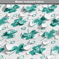 thumbnail image 5 of Leafage Dog Crate Cover, Shamrock Leaves Pattern Botanical St Patrick's Day Irish Tradition, Easy to Use Pet Kennel Cover for Medium Large Dogs, 35" x 23" x 27", Dark Seafoam and White, by Ambesonne, 5 of 6