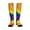 1 Black, variant on Lgbt Pride Rainbow Flag Compression Socks Best Support for Women Men Athletic Running Cycling