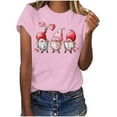 thumbnail image 2 of Nuoqisi T-Shirt à Manches Courtes et Col Rond Imprimé pour la Saint-Valentin pour Femmes, Haut à Motif Mignon pour Tenues Décontractées, T-Shirt Mode pour Dames, 2 of 7