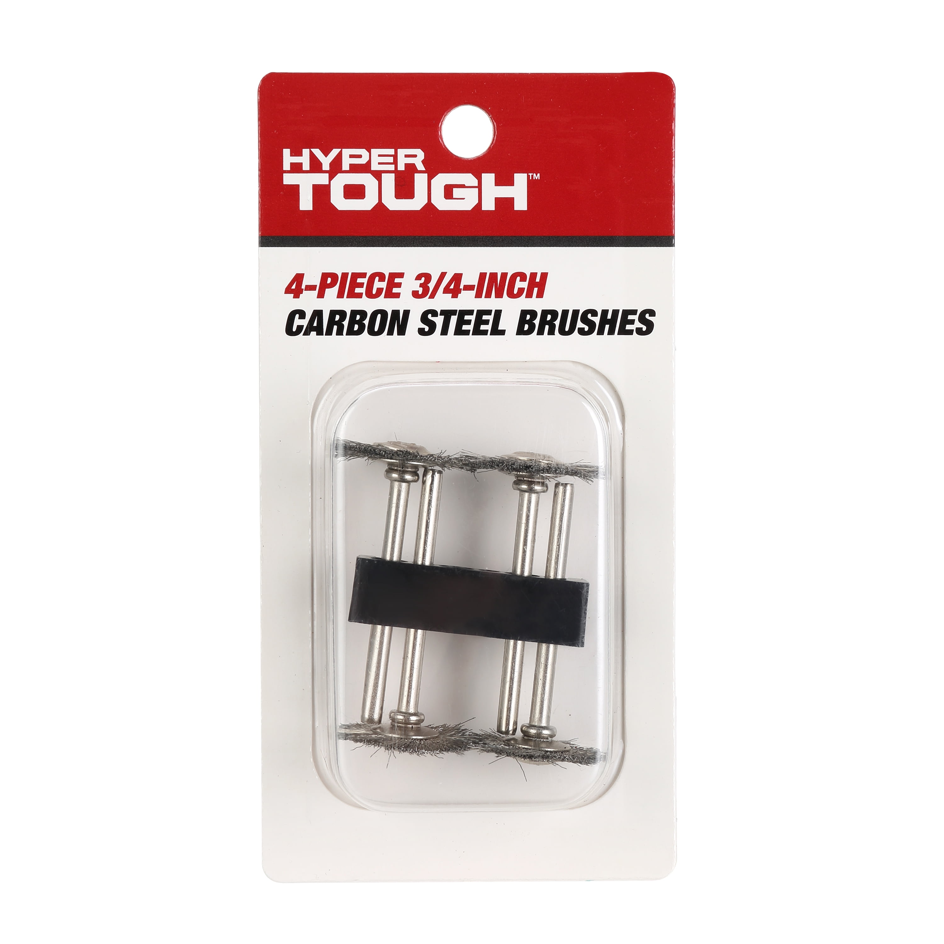 Hyper Tough 4 Piece 3/4 inch Carbon Steel Abrasive Brushes