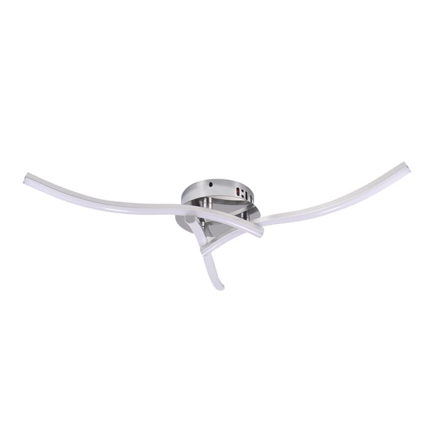 Lámpara De Techo Led Moderna De 18W Lámpara De Montaje En Techo De Triple Luz De Aluminio Lámparas Colgantes Onduladas Decorativas Luz Protectora Para Los Ojos Para El Dormitorio Sala De Estar Cocina Guardurnaity HA027753-02
