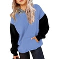 thumbnail image 2 of Vividxx Hoodies For Girls Oversized Long Sleeve Hooded Sweatshirt Kids Casual Color Block Pullovers Tops With Pocket Comfortable 4-5 Years, 2 of 7