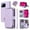 Purple, variant on Furiet Argyle Wallet Case for T-Mobile Revvl 7 Pro 5G with Wrist/Shoulder Strap Slots Zipper Purse Card Holder Stand Phone Cover for Tmobile T Mobile Revel Tmo Revell Rebel Women Girls Deep Purple