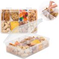 thumbnail image 2 of POINTERTECK Snack Boxes for Kids-10 Compartments Snack Containers for Toddlers Clear Adjustable Divided Snack Box bento Box Accessories for School Work and Travel, 2 of 8