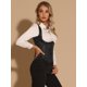 thumbnail image 3 of Bustier para Mujer Top Gótico de Jacquard con Tirantes para Mujer Tank Underbust Corsé Negro XL, 3 of 6
