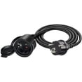 thumbnail image 3 of Toptekits CEE7/7 European Schuko Male to Female Extension Cords with Waterproof Cover, 16A 250V, 6ft/2m,2-Prong European Germany CEE 7/7 M/F Extension Cable (6ft/2m), 3 of 8