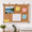 Wood, variant on VUSIGN 2 in 1 Combo Whiteboard for Wall Magnetic Dry Erase Board Cork Combination Board 24" x 36" School Supplies