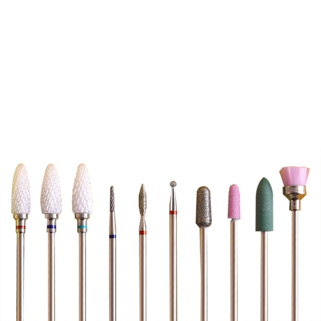 10PCS Nail Drill Bit Set Professional Creative Nail Art Tool Manicure Drill Bit