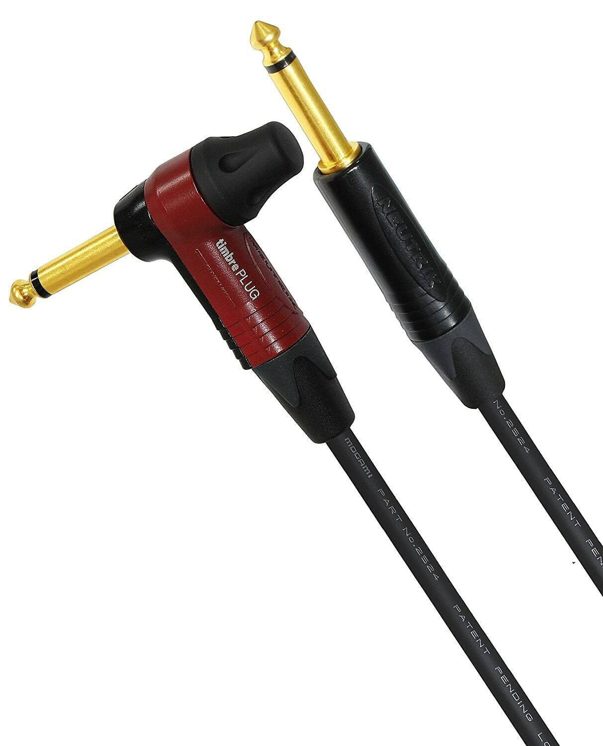 6 Foot - Mogami 2524-Neutrik Gold Plated Variable-Timbre Plug â€“ Guitar cable