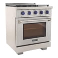 thumbnail image 2 of Kucht Professional 39" Stainless Steel Natural Gas Range in Royal Blue/Silver, 2 of 19