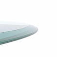 thumbnail image 3 of 28 Inch Round Tempered Glass Table Top Clear Glass 3/8 Inch Thick Beveled Polished Edge (Only Glass Table Top), 3 of 6