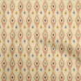 thumbnail image 1 of oneOone Georgette Viscose Light Yellow Fabric Asian Ikat Quilting Supplies Print Sewing Fabric By The Yard 42 Inch Wide, 1 of 4