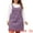 Purple, variant on DARING DIVA Plus Size Adjustable Straps Denim Bib Overall Dress 2X Purple