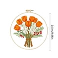 thumbnail image 4 of zhangmingg DIY Printed Embroidery Kit for Beginners with Literary and Nature Themed Design Home Art Craft Project, 4 of 8