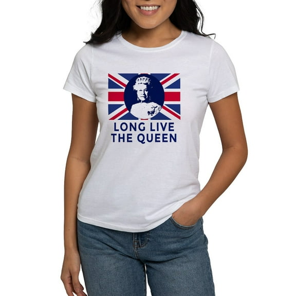 CafePress - Queen Elizabeth II: Long Live The Women's T Shirt - Women's Classic T-Shirt