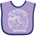 thumbnail image 3 of Inktastic Summer Vacation Mode Fort Walton Beach Florida Boys or Girls Baby Bib, 3 of 4
