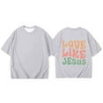 thumbnail image 4 of LUOGENLI Spring T Shirts Valentine's Day for Girls 14- 16 Children's Printed Round Neck Short Sleeved T Shirt for Boys and Girls Spring St. Patrick's Day T Shirts for Girls Light Gray 3-4 Years, 4 of 4