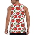 thumbnail image 3 of Fotbe Hand Drawn Tomatoes Pattern Men's Quick Dry Workout Tank Top Gym Muscle Tee Fitness Bodybuilding Sleeveless T Shirt Breathable Workout Shirt-, 3 of 9