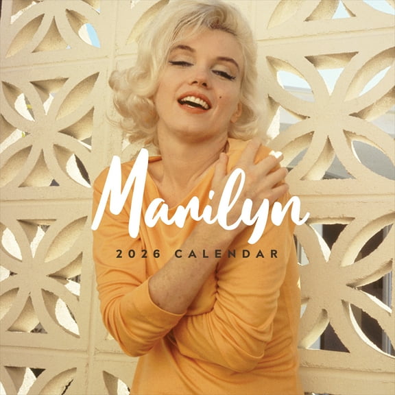 TF Publishing, Marilyn Monroe 2026 Wall Calendar, 12'' X 12'', 12-Month Calendar with Stapled Binding