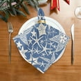 thumbnail image 2 of Coolnut Starfish Cloth Napkins Set of 6,Reusable Washable Polyester Dinner Table Napkins for Kitchen,Dining,Restaurant,Party Decoration, 2 of 7