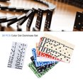 thumbnail image 3 of Comaie 28 PCS Color Dot Dominoes Set Simple Boxed Fun Plastic Domino Toy Casual Game Card for Home Family Traveling, 3 of 6