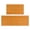 Orange Yellow Checkerboard Orange Pattern, variant on Yellow White Checkerboard Yellow Pattern Kitchen Rugs Set Of 2 (L-Shape), 17"X30"+17"X47" Anti-Fatigue, Non-Slip Washable for Kitchen