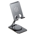 thumbnail image 2 of Support de Téléphone Cellulaire Angle Hauteur Aluminium Pliable Portable Support de Tablette Réglable Gris, 2 of 7