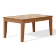 thumbnail image 3 of WestinTrends Malibu Low Outdoor HDPE Patio Rectangle Coffee Table, Teak, 3 of 8