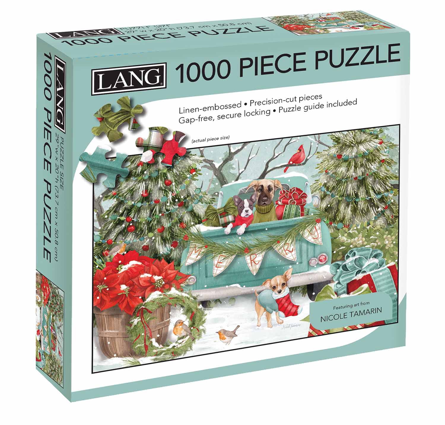 LANG Puzzle Panoramico 750 Pezzi: Vasi Per Erbe Aromatiche - Dimensioni 28x96,5 Cm, Sfida Rilassante E Decorativa